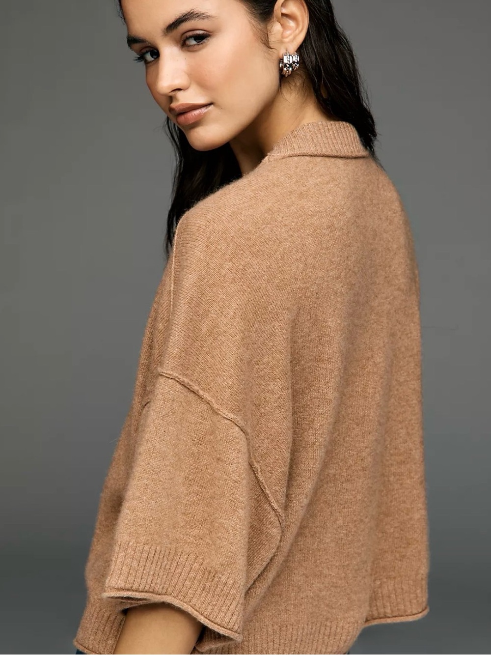 Anthropologie Cashmere Short-Sleeve Sweater - Picture 2 of 4